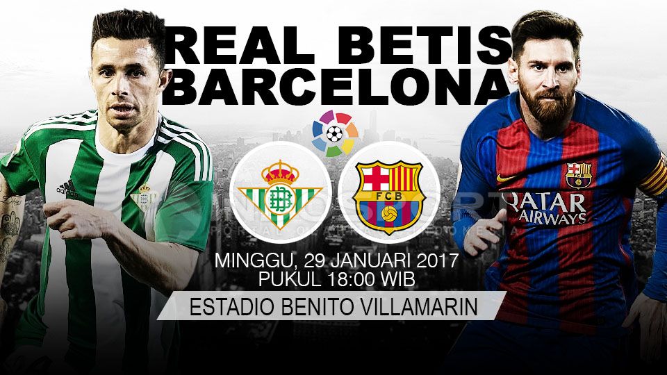 Real Betis vs Barcelona Copyright: &copy; INDOSPORT/Getty Images
